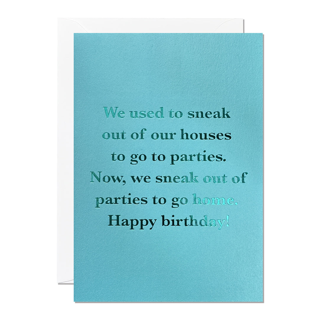 Sneaking Out Birthday Card (Pack of 6)