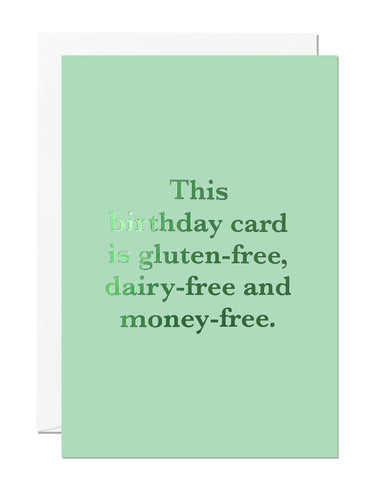Money-Free Birthday Card (Pack of 6)
