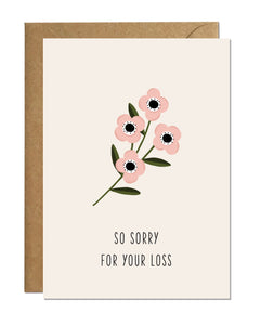 So Sorry For Your Loss (pack of 6)