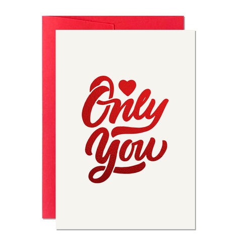 Only You Valentine's Day Card (Pack of 6)