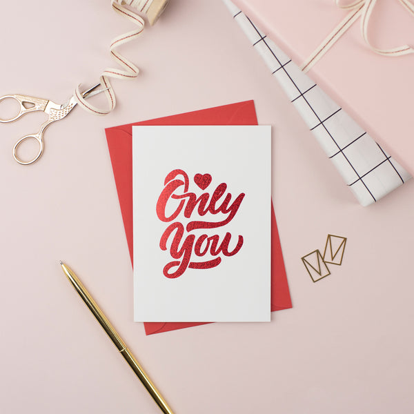 Only You Valentine's Day Card (Pack of 6)