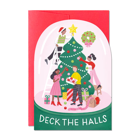 Deck The Halls Snowglobe (pack of 6)