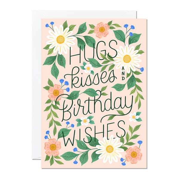 Hugs, Kisses and Birthday Wishes (pack of 6)