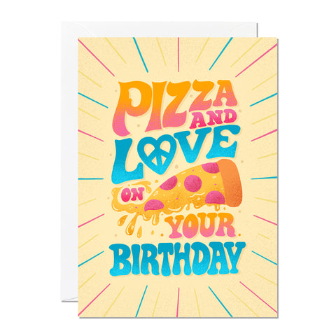 Pizza and Love on Your Birthday (Pack of 6)