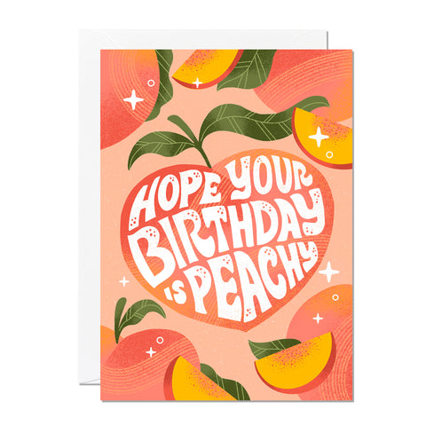 Peachy Birthday (pack of 6)